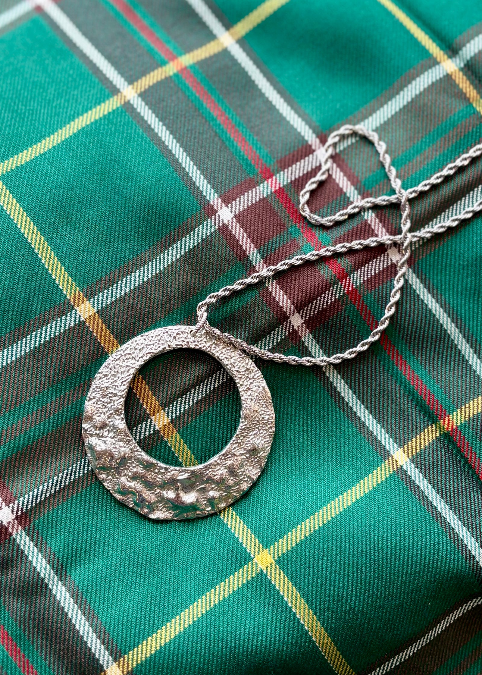 Eclipse Whale Bone Pendant - 24"