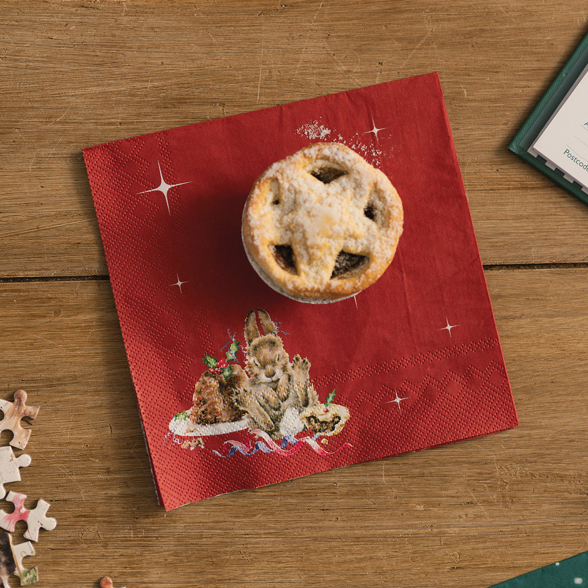 "Merry Little Christmas" - Wrendale Christmas Napkins