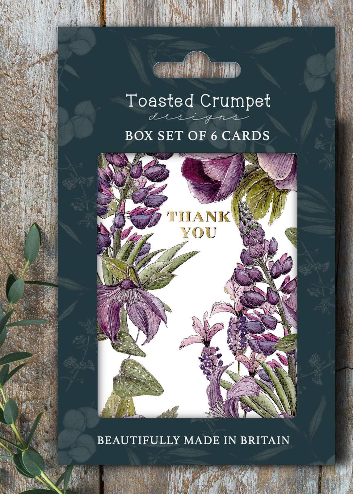 Thank You - Mulberry Pure - Set of 6 Cards