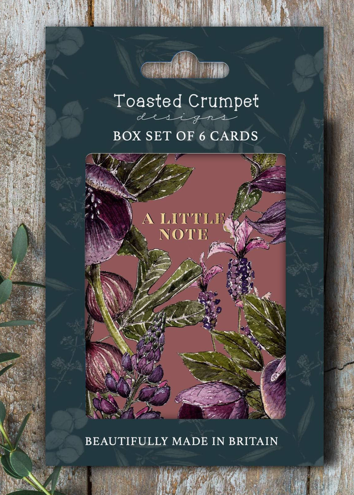 A Little Note - Mulberry Mauve - Set of 6 Cards