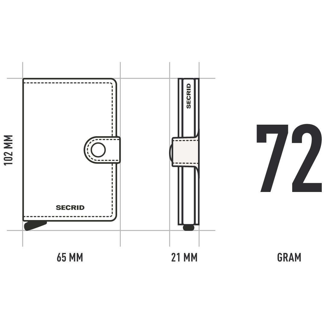 Secrid Miniwallet - Crisple Fuchsia