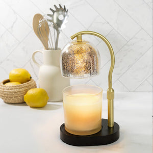 Mercury Glass Lamp Candle Warmer - Gold