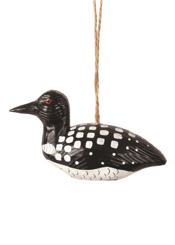 Wooden Loon Ornament