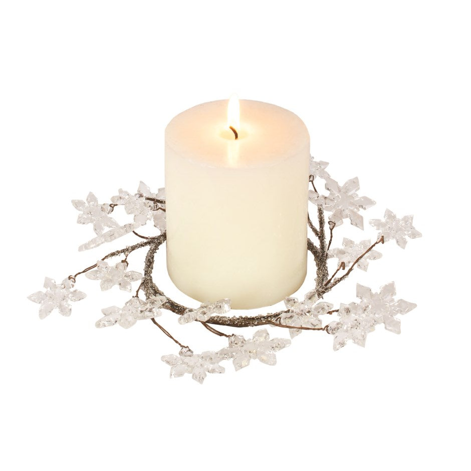 Dancing Snowflakes Candle Ring