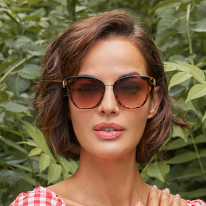 Luxe Natalia Tortoiseshell & Glitter Sunglasses