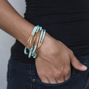 Scout Wrap - Turquoise Combo Gold