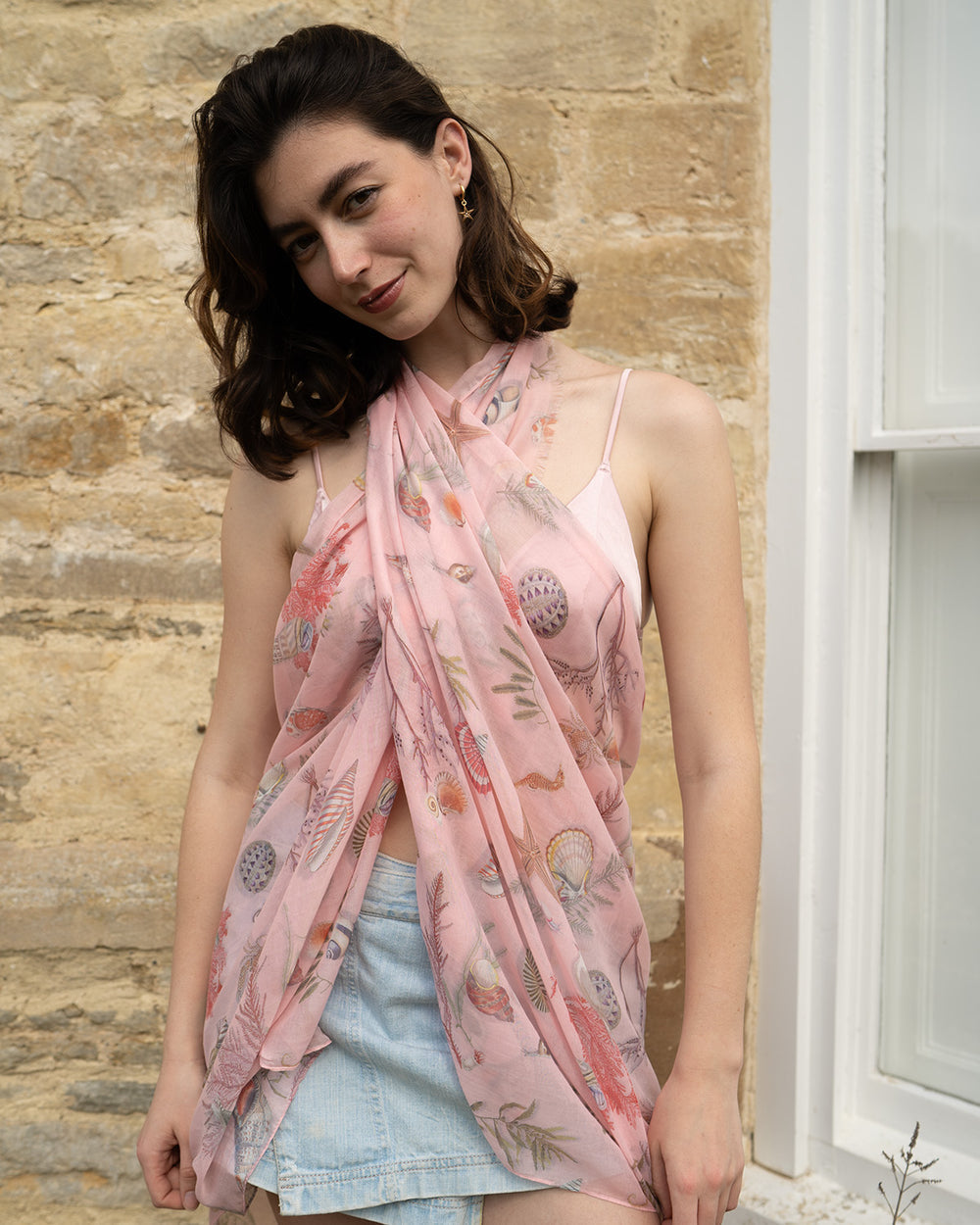 Whispering Sands Lightweight Scarf - Lotus Pink