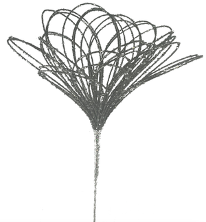 Silver Shimmer Burst Ornament