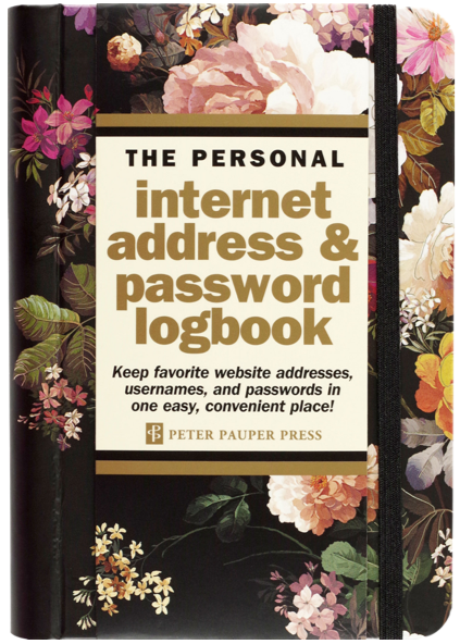 Midnight Floral Internet Logbook