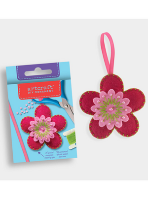 DIY Ornament Felt Kit - Pink Flower