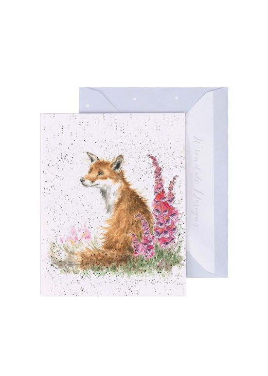 Wrendale Mini Cards - Foxgloves