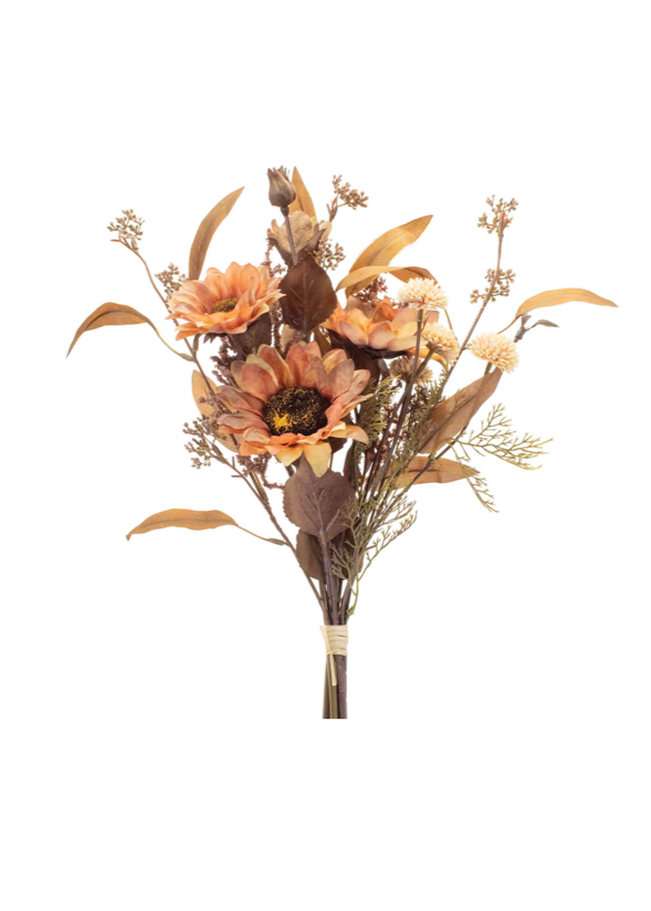 Antiqued Sunflower Bunch