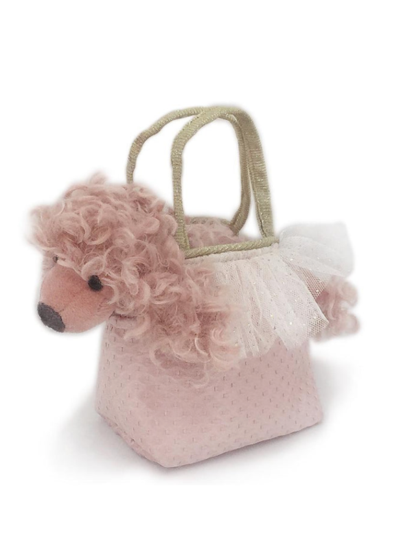 Pink Poodle in Purse Plush