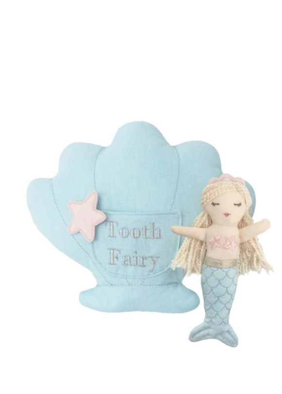 Mimi Mermaid Tooth Fairy Pillow and Doll Set