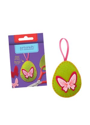 DIY Felt Ornament Kit - Green Egg