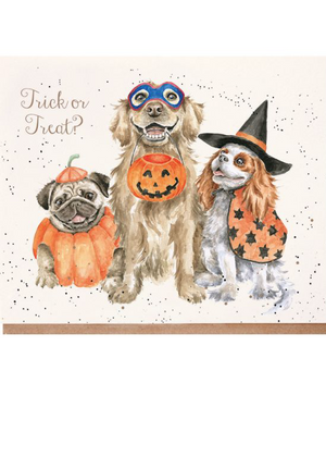 Trick or Treat - Wrendale Halloween Card