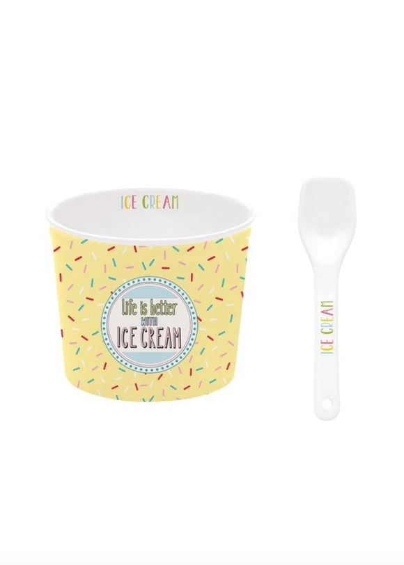 On Fleek Ice Cream Bowl - Yellow