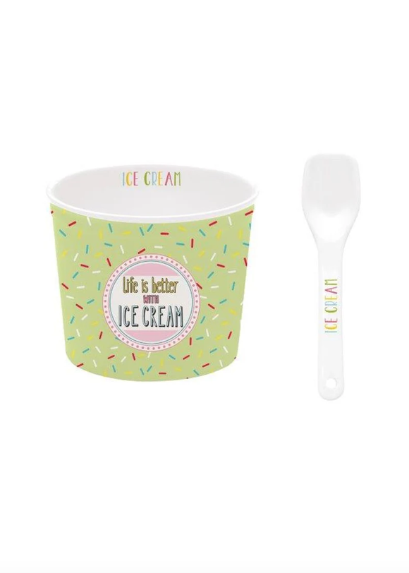 On Fleek Ice Cream Bowl - Green