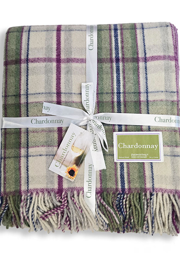 Chardonnay - Merino Wool Tartan Blanket