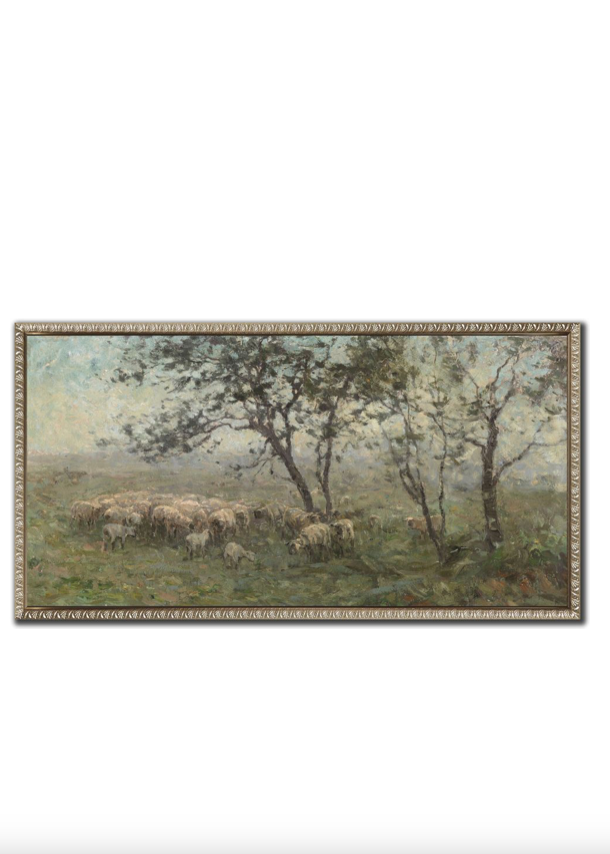 A Flock of Sheep Print