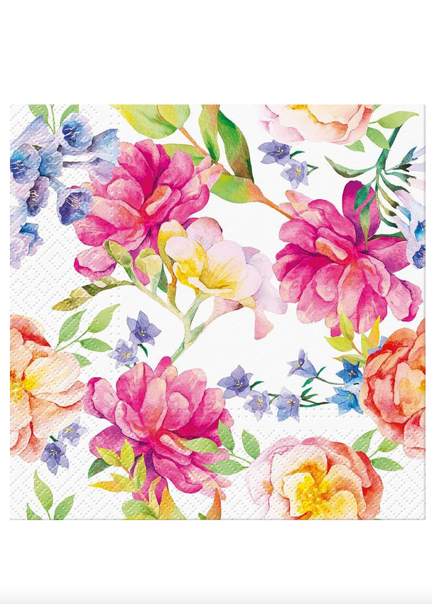 Orchid and Peonies Napkins