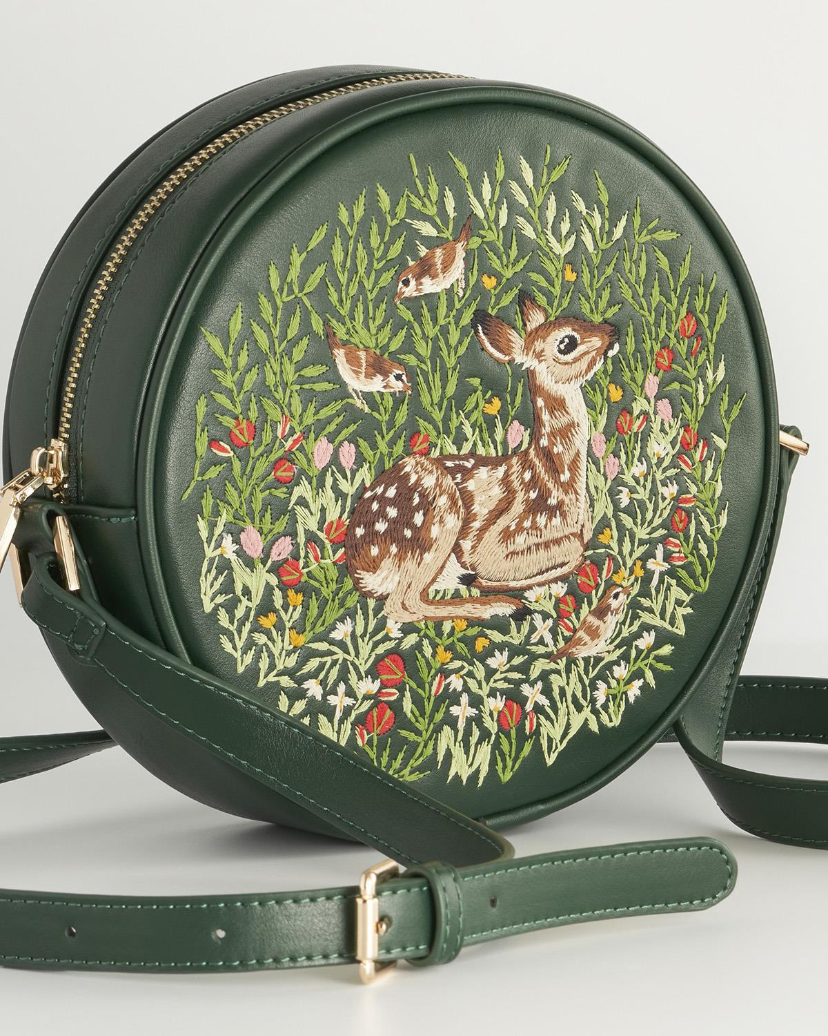 Forest Fawn Round Saddle Bag