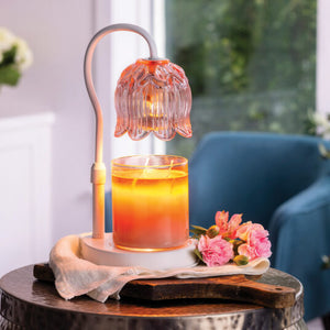 Tulip Candle Warmer Lamp - White