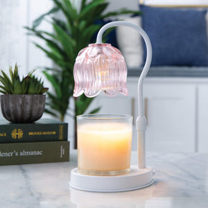 Tulip Candle Warmer Lamp - White