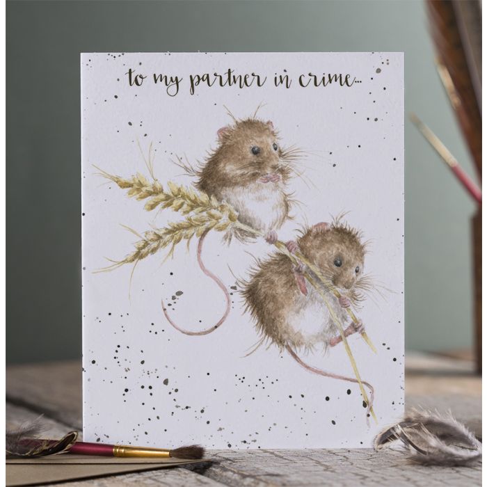 “To my Partner in Crime” - Wrendale Occasion Card