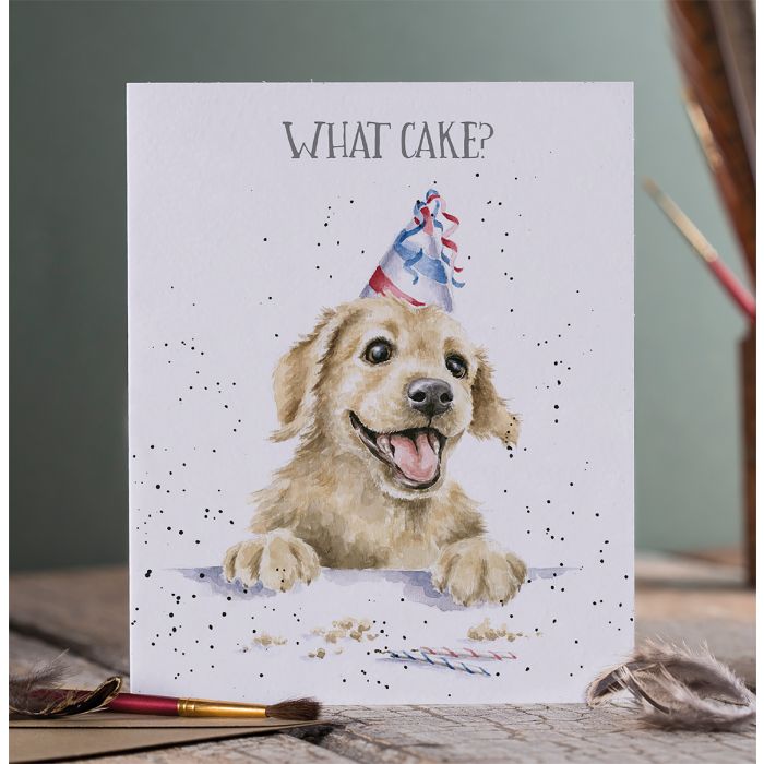 'What Cake?' Labrador Birthday Card - Wrendale Occasion Card