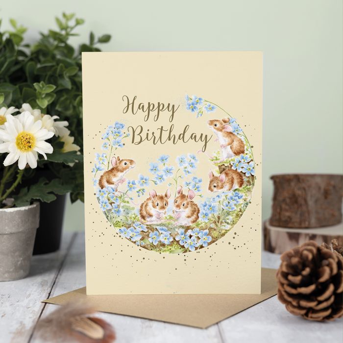 Forget me Not - Wrendale Birthday Card