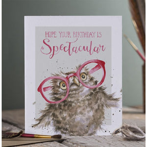 ‘Spectacular’ Owl Birthday Card - Wrendale Occasion Card