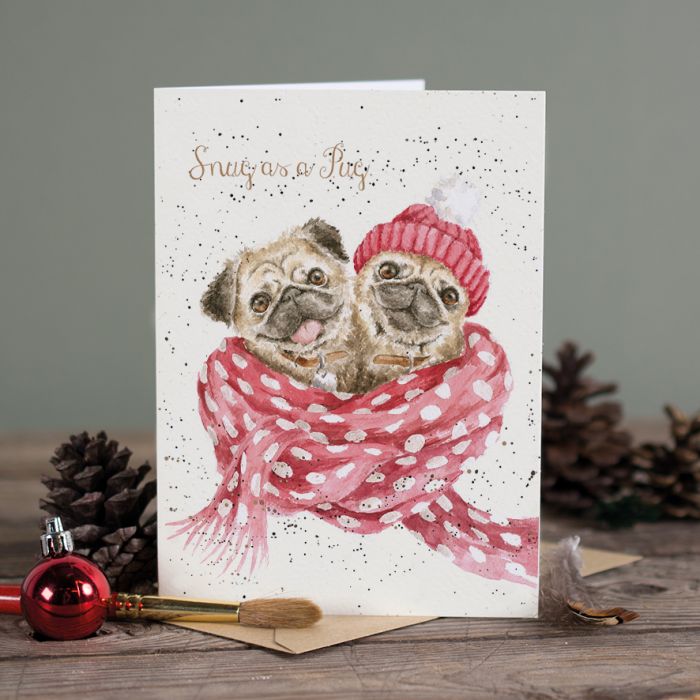 ‘Sung as a Pug’ - Wrendale Christmas Card