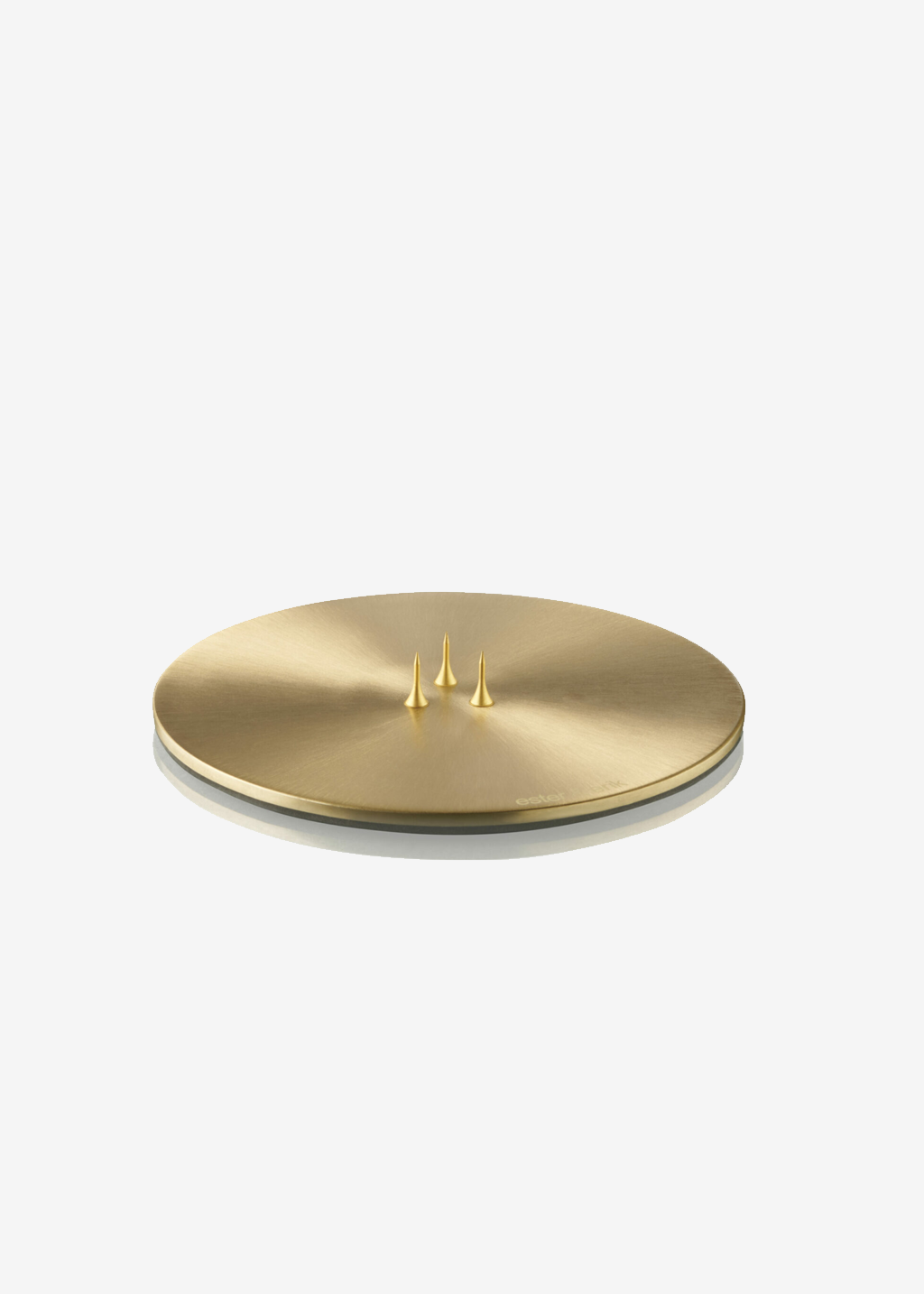 Matte Gold Candle Plate