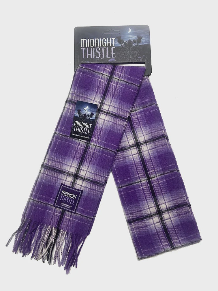 Lambswool Scarf - Midnight Thistle