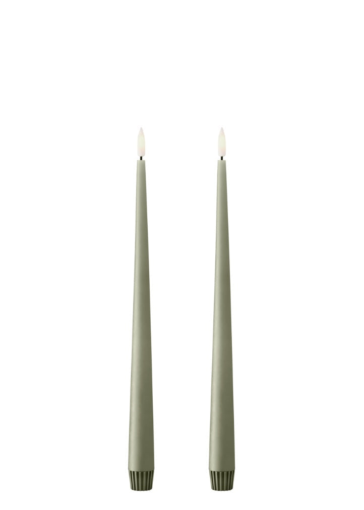 LED Ester & Erik Taper Candles - Artichoke
