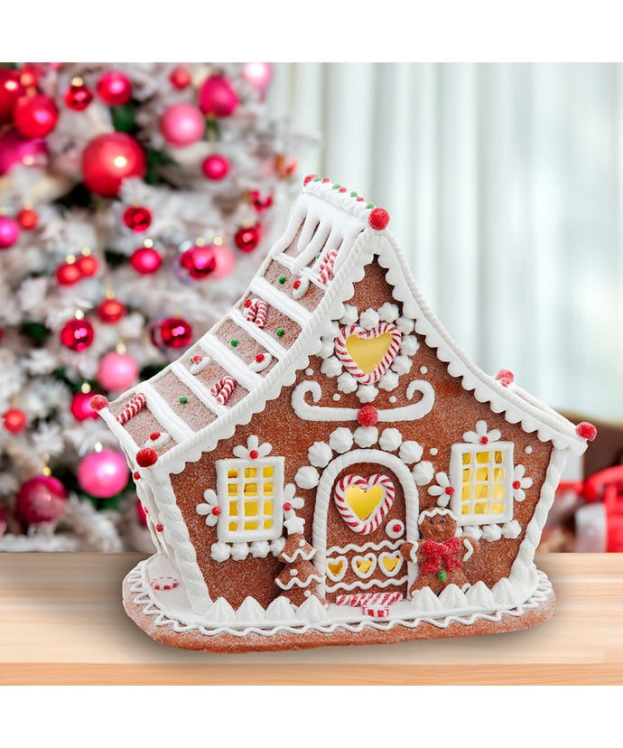 LED Gingerbread House