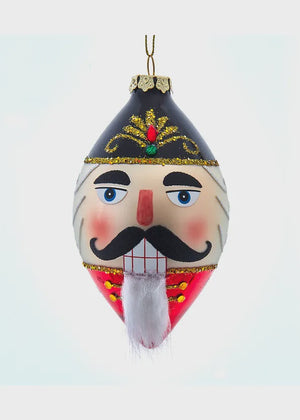 Regal Nutcracker King Glass Ornament