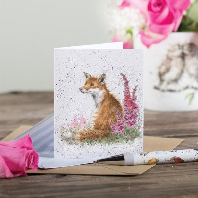 Wrendale Mini Cards - Foxgloves