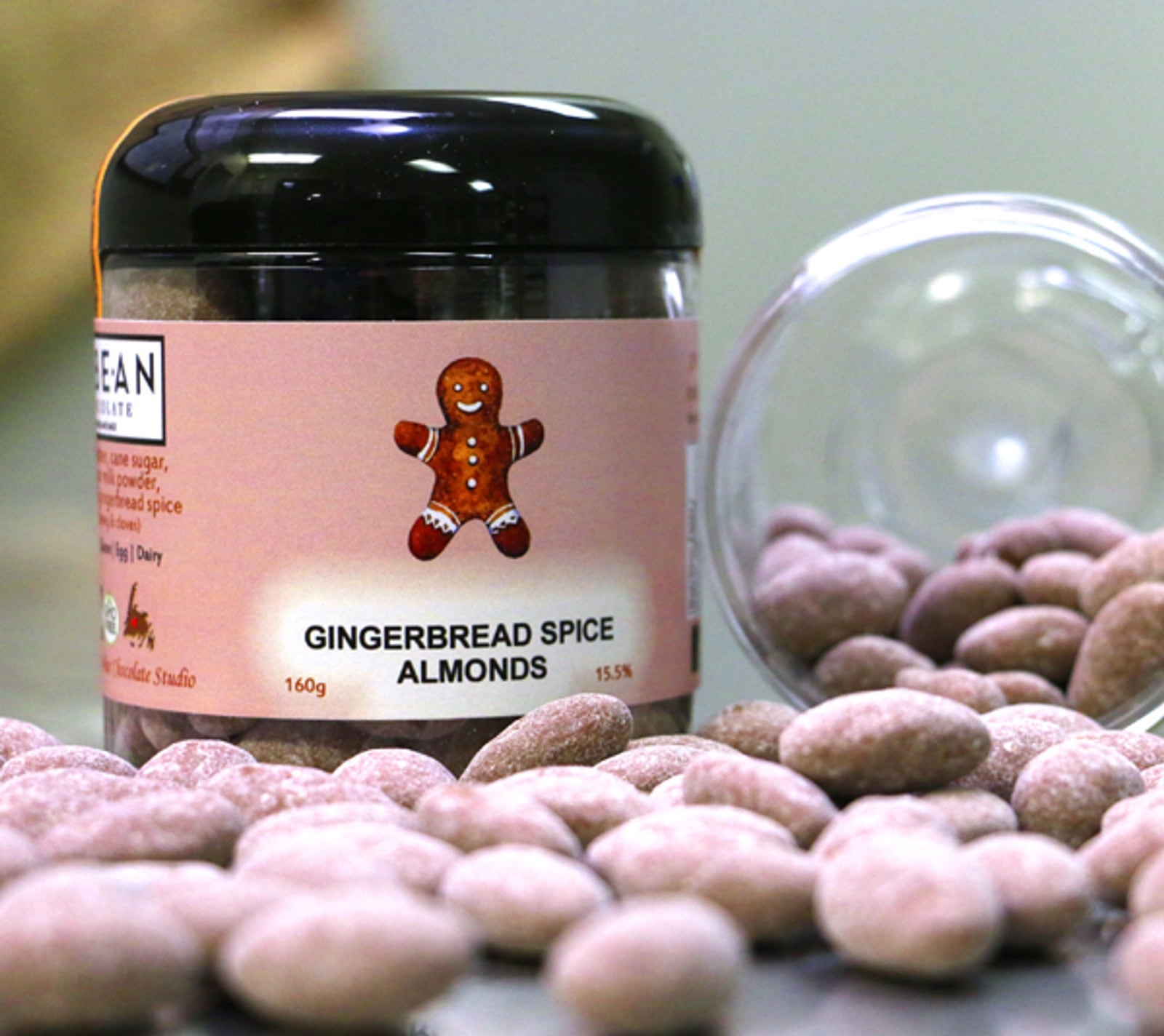 Gingerbread Chocolate Coated Almonds