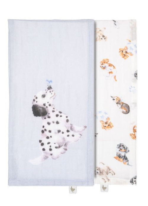 Little Paws Muslin Gift Set - Little Wren Collection by Wrendale