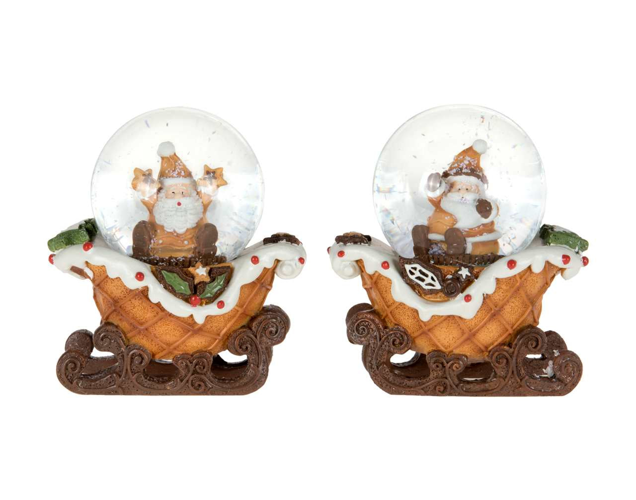 Gingerbread Santa Snowglobe