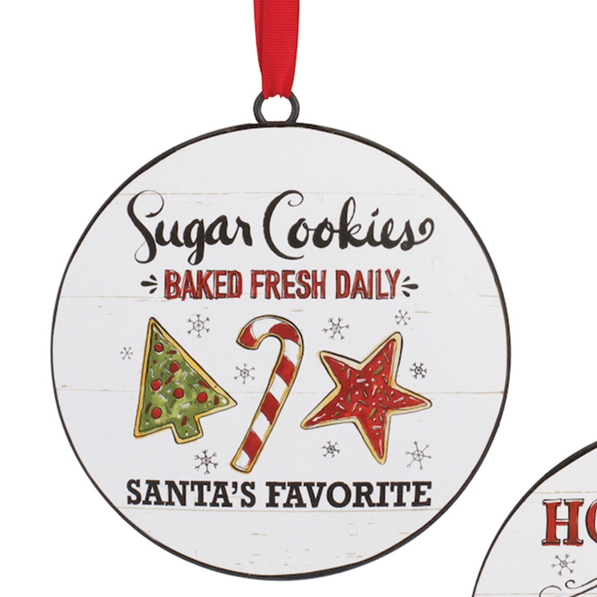 Cocoa and Cookies Disc Ornaments
