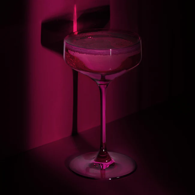 Reserve Nouveau Crystal Coupe Glasses - Berry