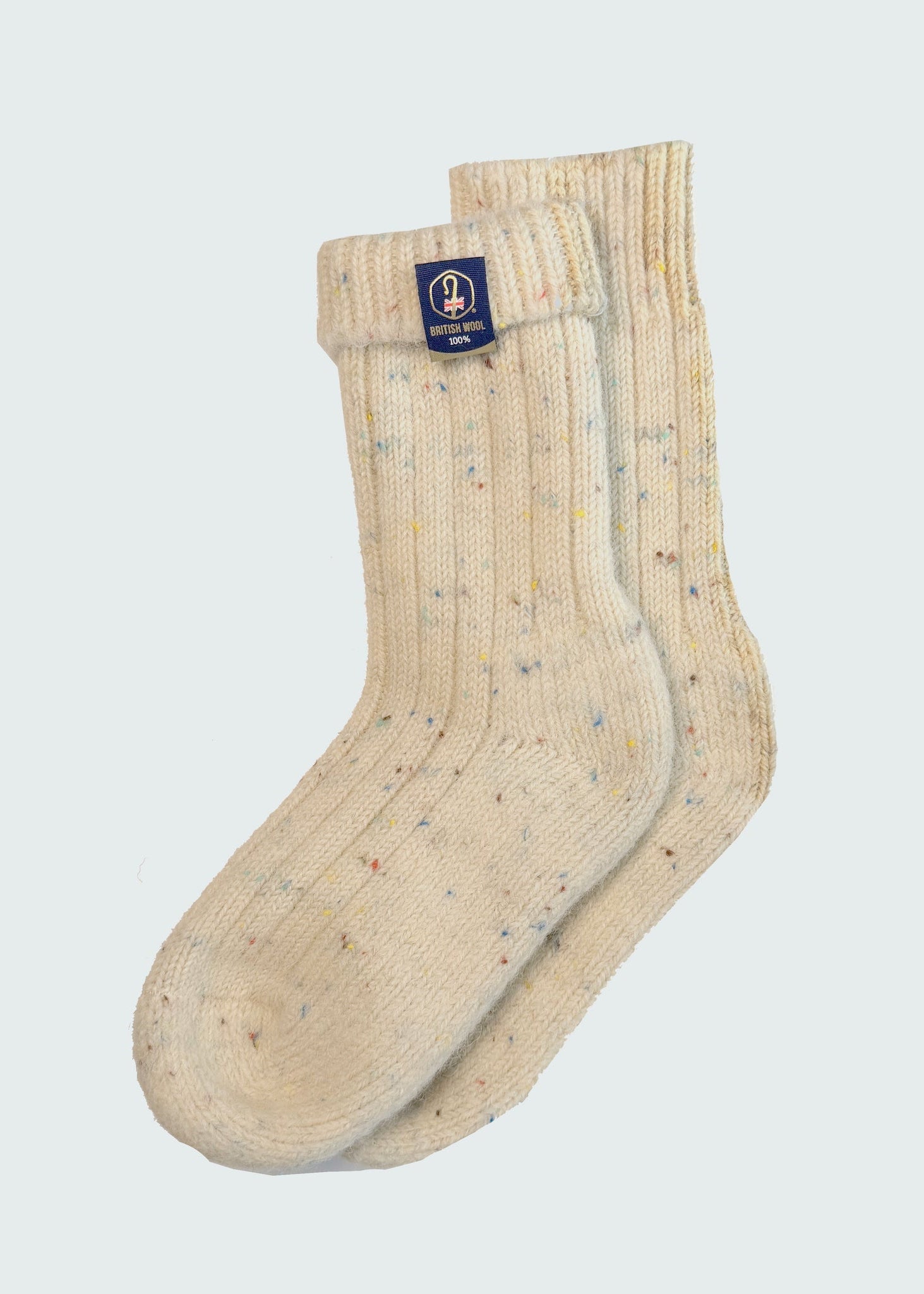British Wool Boot Socks - Rainbow Nepp
