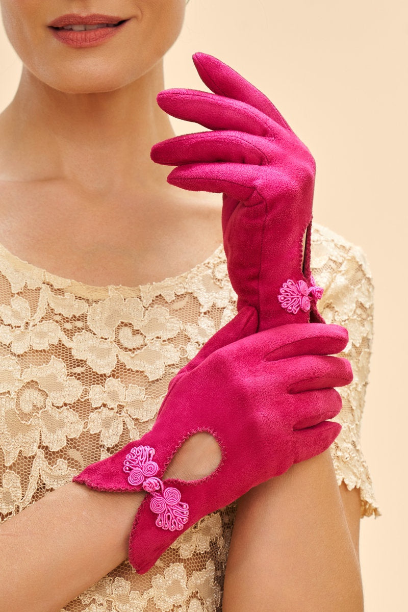 Suki Gloves - Fuchsia