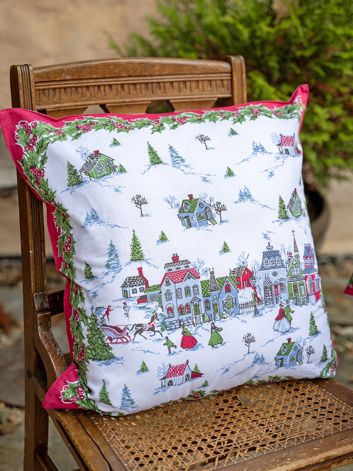April Cornell Victorian Christmas Cushion Cover