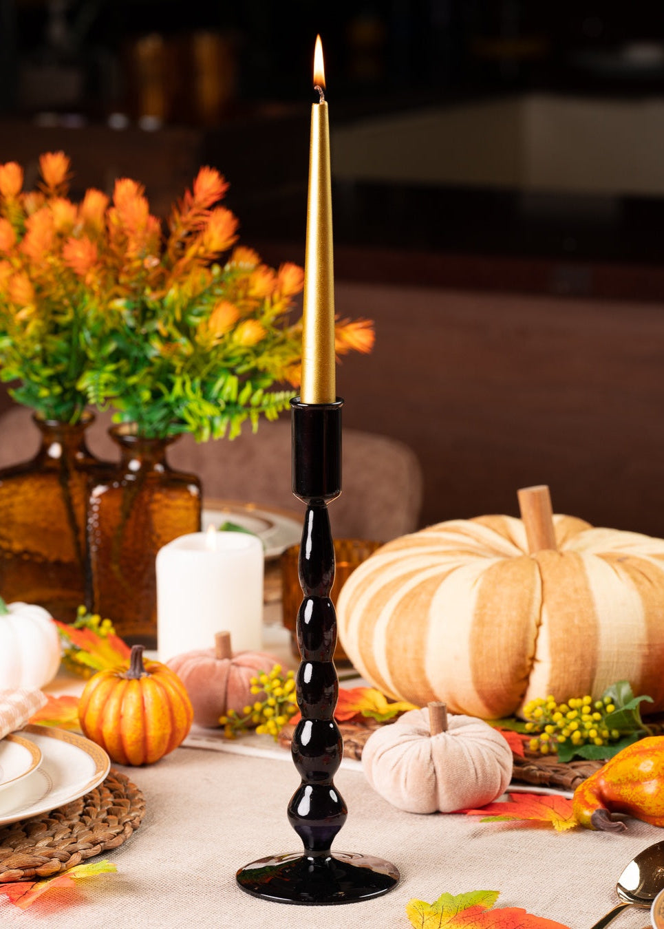 Carina Candle Holder - Black