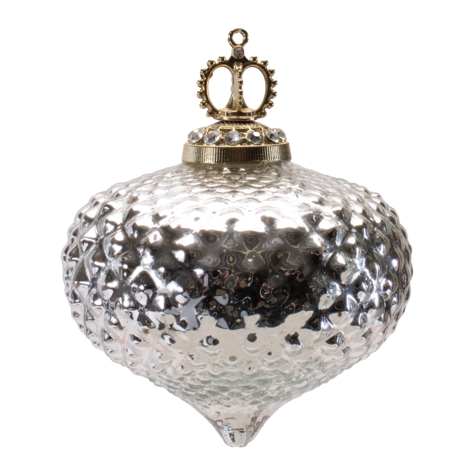 Royalty - Silver Bejewelled Ornament