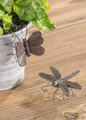 Dragonfly and Butterfly Pot Sitters